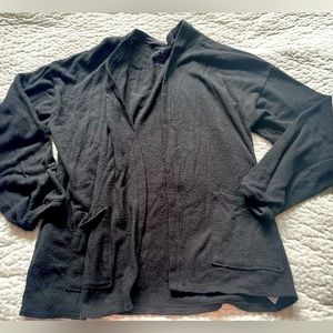 American Eagle Soft & Sexy cardigan, black, worn